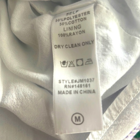 Colorful J. Marie Mexican Embroidered sleeveless dress. Size Medium - Picture 4 of 9